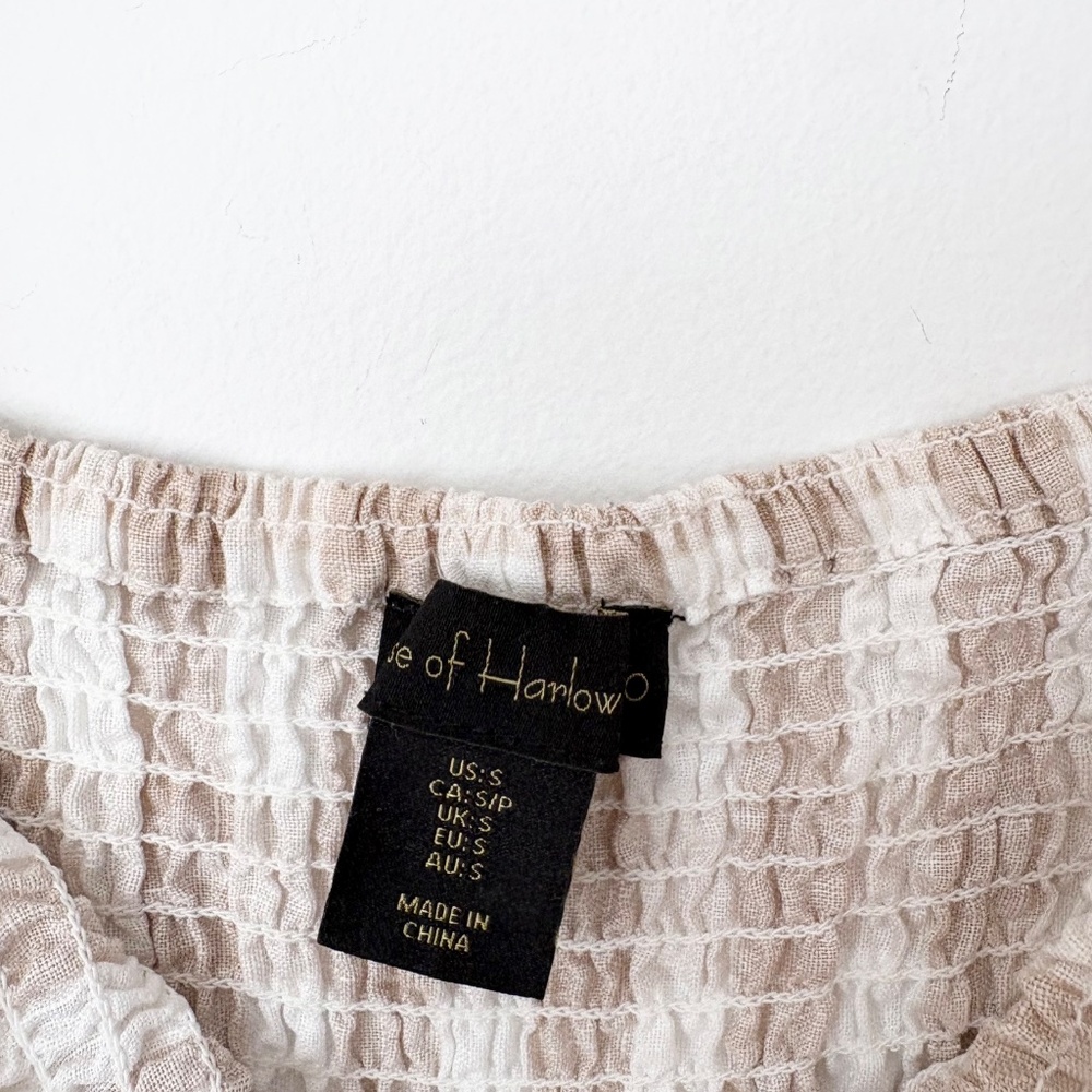 House of Harlow linen gingham mini dress - Picture 5 of 6